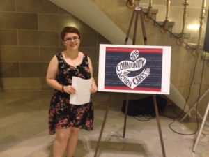 Cheyenne after speaking at the 2016 Community Action Advocacy Day. 